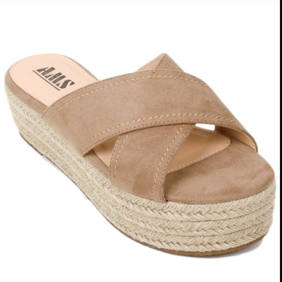 LAST SIZE 10 HP espadrille Platform wedge - Picture 3 of 7
